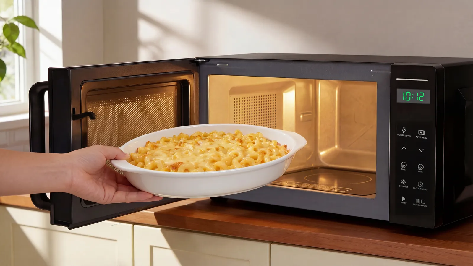 CUCKOO FlatX Microwave — flat chamber fits a large dish