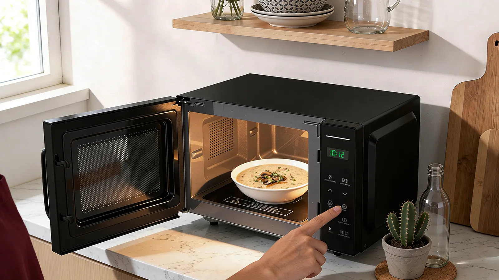 CUCKOO FlatX Microwave — control panel
