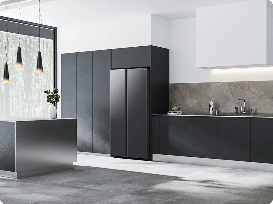 Samsung Side-by-Side Refrigerator — modern kitchen