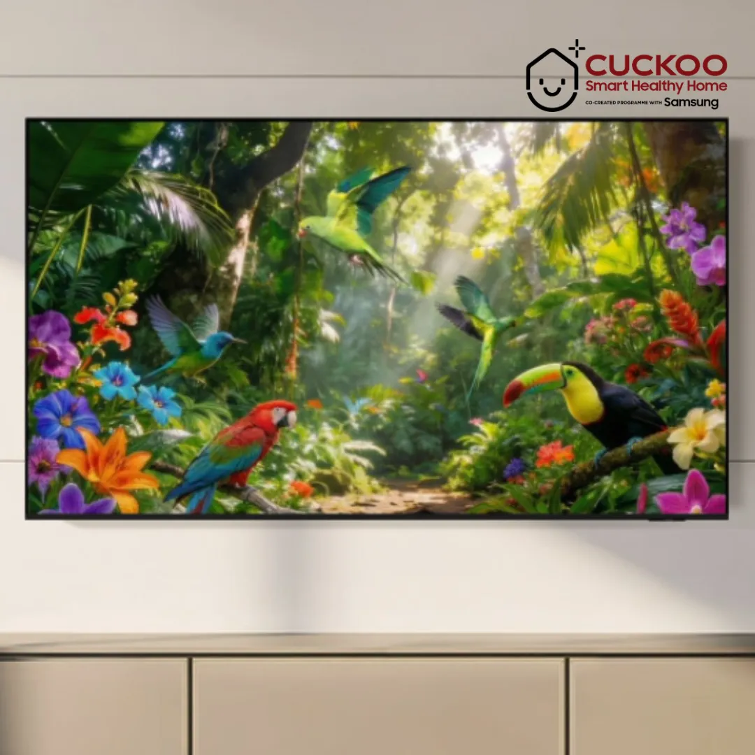 Samsung 65" Mini LED TV wall-mounted