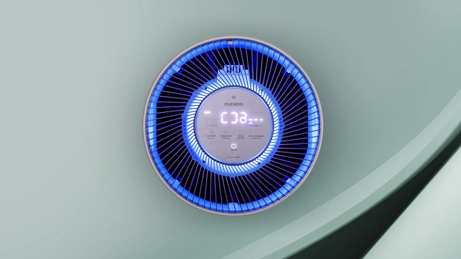 CUCKOO U Model — 8-colour LED air quality indicator